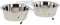 Kerbl Chien et Chat Gamelles Inox et Support 2x450 ml
