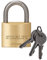 STANLEY Solid Brass Vorhangschloss 40 mm mit Standard-Bügel, 2 Schlüssel, S742-031, Schloss, Bügelschloss