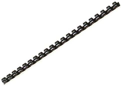 Genie 12371 Plastikbinderücken (DIN A4 Format; geeignet für alle Bindegeräte; 10 mm) 25 Stück schwarz