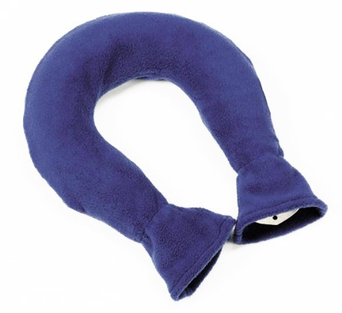 Neck Hot-Water Bottle Rubber with Fleece Cover Blue