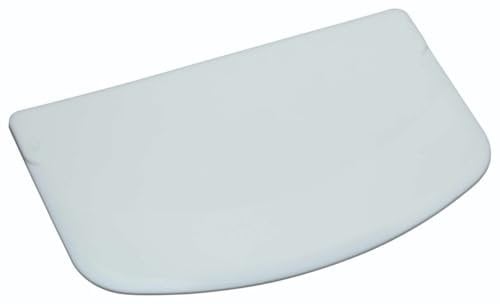 KitchenCraft Plastic Dough Cutter and Scraper, 9 x 13.5 cm (3.5 x 5.5) - White