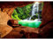 Runa Art Fototapete Schlucht Wasserfall 352 x 250 cm Vlies Tapeten XXL Moderne Wandtapete Wohnzimmer Schlafzimmer Grün Braun 9071011c