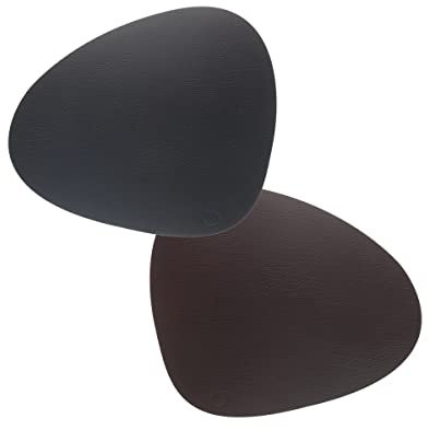 DNA - Tovaglietta quadrata L, doppia sfera, colore: nero, limone/campana marrone