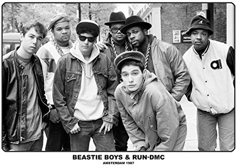 Close Up Beastie Boys & Run-DMC Poster Amsterdam 1987 (84cm x 59,5cm) + Ãœ-Poster