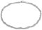 CARISSIMA Damen-Armband 9ct White 45 Twist Curb Bracelet 19cm/7.5 375 Weißgold-5.23.6582