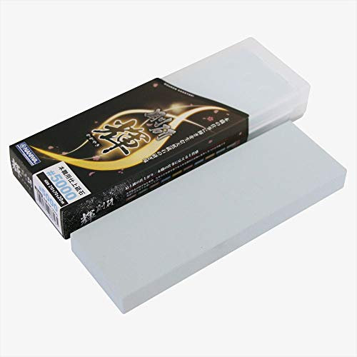 Naniwa NK-2250 Professioneller Schleifstein Kagayaki #5000 Schärfer mit Aufbewahrungskoffer, 210 x 70 x 20 mm