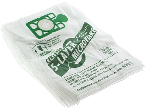 MasterPart Microfibre Vacuum Bags For Numatic Henry HVR160 HVR200 Vacuum Cleaners (Pack of 10)