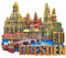 Kühlschrankmagnet, Motiv: Dresden-Deutschland, 3D-Souvenirs, Aufkleber, Heim- und Küchendekoration, Deutschland, Kühlschrankmagnet aus China