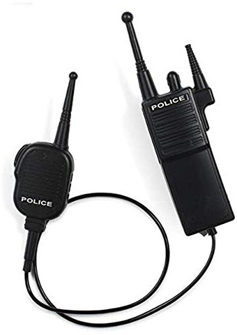 Dress Up America Police Polizei Walkie Talkie Set, Black