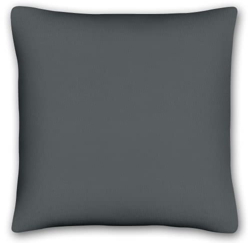 KiGATEX Kissenbezug für Dekokissen, Anthrazit, 40x40cm, 100% Baumwolle | Weiche Kissenhülle für Sofa, Bett und Wohnbereich, pflegeleicht waschbar, langlebig und vielseitig kombinierbar