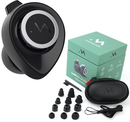 Minuendo High Fidelity Acoustic Earplugs | Hearing Protection for Musicians | Adjustable dB Attenuation Ear Plugs | Made in Norway | Award Winning Design | Suitable for Concerts, Gigs, Music
