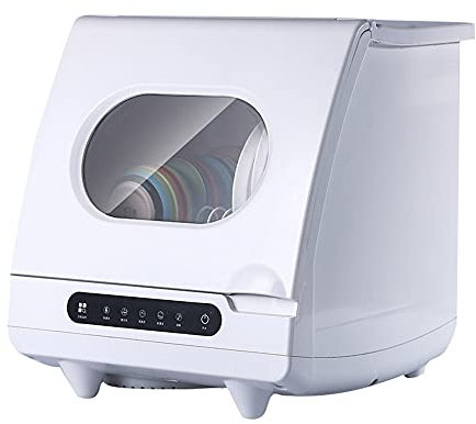 MNSSRN Lavaplatos automáticos, Mini lavavajillas automático Inteligente para Uso doméstico, pequeño Exquisito, Consumo de energía de 1200W, Pantalla táctil