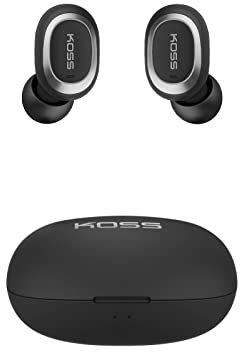 Koss TWS250i Auriculares Inalámbricos Bluetooth In-Ear con Micrófono Integrado, Estuche de Carga, Earbuds Ultraligeros para Correr, Deporte, Sonido Premium True Wireless Stereo Graves Profundos