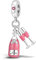 MULA 925 Sterling Silver Charms for Bracelets and Necklaces Lipstick and Bag Dangle Pendants Tower Camera Beads Charms Jewelry for Women Mother