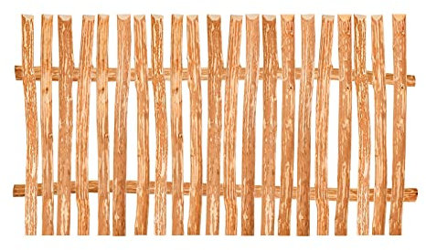 BooGardi Zaunelement Haselnuss · 144 Größen · 60 x 100 cm (5-6 cm) · Staketenzaun Bausatz für Lattenzaun/Bretterzaun · Gartenzaun Holzzaun