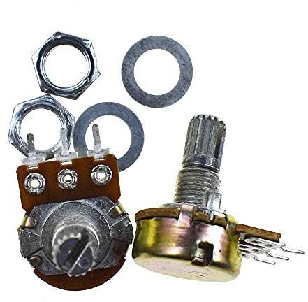 Reland Sun 10 Stück WH148 20 mm Schaftverstärker Dual Stereo Potentiometer B1K B2K B5K B10K B20K B50K B100K B500K 3Pin 1K 2K 5K 10K 50K 100K (250K Ohm)