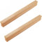 jiajulashou123 2 Stück Holz Möbelgriff Massiv Holzgriff Türgriff Hardware Griffe Beige Schrankgriff Schubladengriff für Tür Möbel Knöpfe Schubladen Schrank Kommoden,Dekoration (Hole distance:192mm)