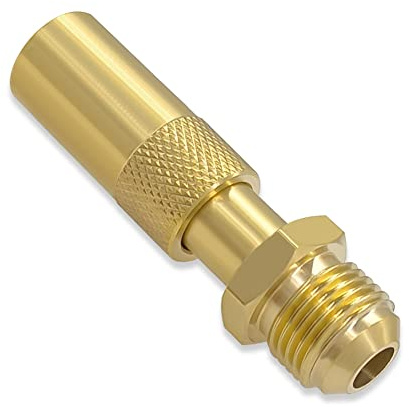 Hooshing 0,95 cm männlicher Flare-Adapter für Blackstone Tisch-Grillplatte 43,2 cm und 55,9 cm tragbare Gasgrill und Wohnmobil-Anhänger-Verlängerungsschlauch