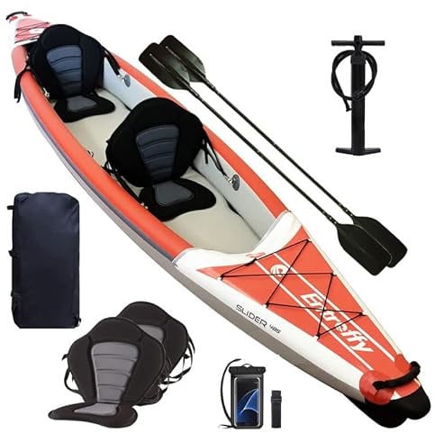 Spatium Aufblasbares Kajak Drop Stitch Aufblasbares Kajak 3 Personen Aufblasbares Kanu 3 Personen, Inflatable Kayak