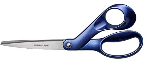 Fiskars Designer-Universalschere, Rechtshändig, Länge: 21 cm, Edelstahl-Klingen, Blue Expanse, Explore, 1066458