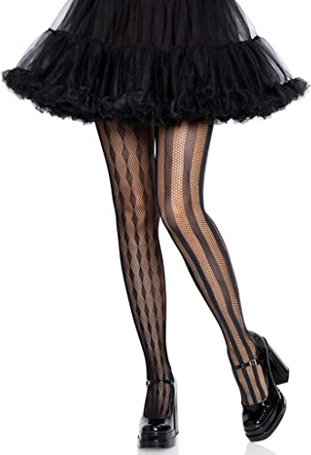 LEG AVENUE Damen Harlequin Net Tights Costume Hosiery