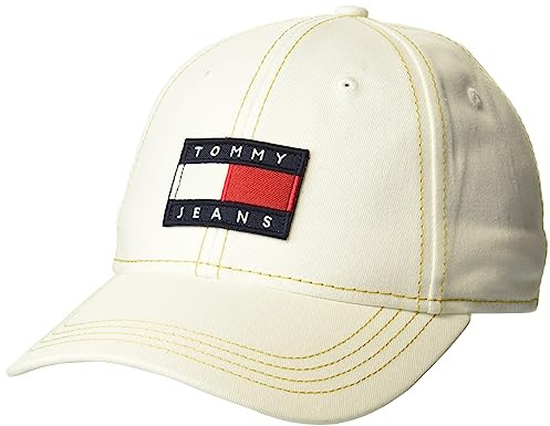 Tommy Hilfiger Herren Tommy Jeans Baseball Cap, Hilfiger Weiß, Einheitsgröße