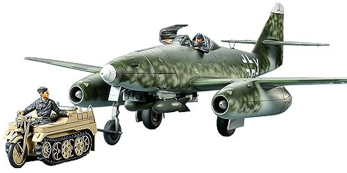 Tamiya 25215 1:48 Me262A-2A m. Kettenkraftrad (2) - Modellbau, Plastik Bausatz, Hobby, Basteln, Kleben, Modellbausatz, Modell, Zusammenbauen, Moulded Colour