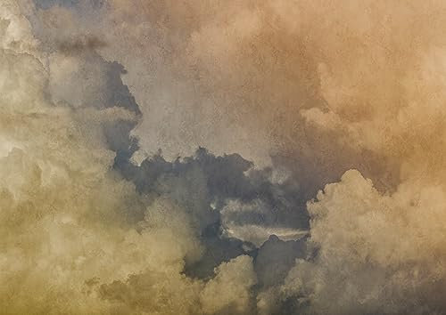 Rasch Tapete 363159 - Fototapete auf Vlies mit Wolken und Himmel in Gelb und Blau - 3,00m x 4,24m (LxB)