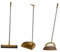 JISADER 3 Pieces Broom And Dustpan Set Broom Dust Pan Floor Wiper Multifunction Dust Brooms Set for Office Kitchen Lobby Indoor Cleaning Gadgets, A, as described