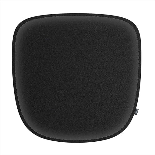 Feltd. Eco Filz Kissen geeignet für Armchair Stühle wie DAW,DAX,DAR,RAR - Comfort mit Antirutschbeschichtung (Black)
