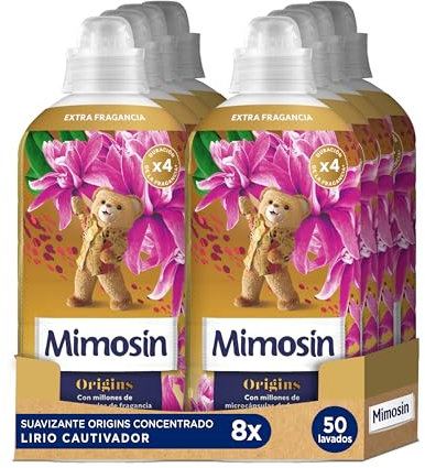 Mimosín Origins Suavizante Concentrado Lirio Cautivador, 8 x 50 lavados​