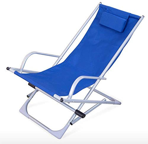 WADRBSW Terrassen-Lounge-Sessel, moderner minimalistischer Schaukelstuhl, Liegestuhl, Strand, Balkon, Innen- und Außenbereich, zusammenklappbar, Mittagspause, Freizeit, zusammenklappbar, Chai, um