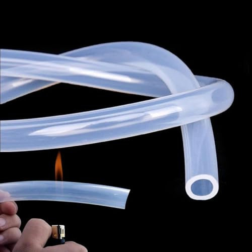 Tubo flessibile in silicone insapore per uso alimentare, trasparente, resistente alle alte temperature, per erogatore d'acqua, pompa peristaltica, in gomma per uso domestico, 5 metri, diametro interno