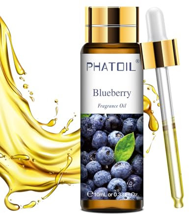 PHATOIL Duftöl Heidelbeeröl 10ML, Ätherisches Öl Heidelbeere für Aromatherapie von Erstklassige Qualität, Früchte Ätherische Öle für Diffuser, Raumdüfte, Seife, Kerzen, Blueberry
