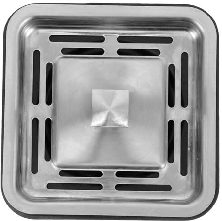 Gadpiparty Tappi Per Scarico Cucina Stopper Quadrato Per Trituratore Rifiuti Facile Installazione e Rimozione Previene Intasamenti e Mantiene La Cucina Pulita