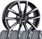 4 Winterräder Winter Astana 7x17 ET 50 5x114,3 Schwarz poliert mit 215/55 R17 94H CON WinterContact TS 870 P Evc
