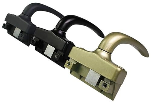 Manilla Ventana Manijas de ventana abatible, pestillo de puerta y ventana de aleación de aluminio, seguridad for niños, manija de límite, ventana plana bloqueable Manilla Ventana Oscilobatiente(Noir,R