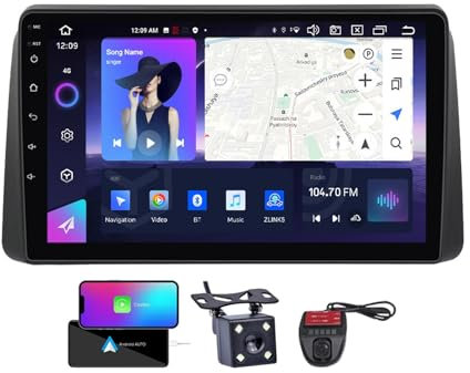 Android 13 Car Stereo for Chrysl-er Grand Voyager 5 2011-2015 GPS Navigation FM RDS Radio 9 inch BT 5.0 Head Unit with Wireless Carplay Android,Car Stereo DVD Player Touched GPS Navigation