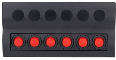 Panel de Interruptores Marinos, Panel de Interruptores Marinos Panel de Interruptores de Palanca Redondo de 6 Bandas Salida de 12 V CC Panel de Interruptores Precableados para