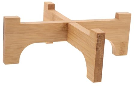 IMIKEYA Indoor Plant Stands Bottle Rack Cross Frame Elevated Dog Food Bowl Stand