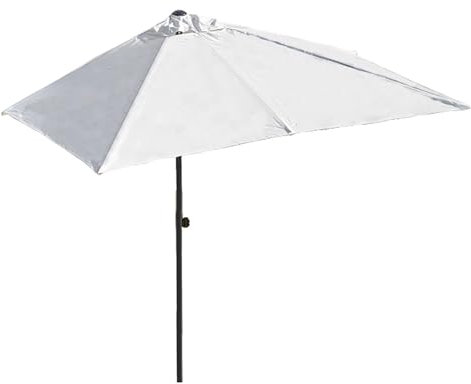 DYPJHEO Halb Rechteckiger Wandschirm Außenbereich Gartenschirm Markt Terrasse Sonnenschirm Balkon Halbschirm, Schirmgestell Aus Stahl, 200x100cm, 250x130cm, wasserdichte Polyester-Überdachung, UV 50+