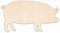 Creative Deco Personalisierte Holztiere aus Sperrholz 3mm | Schwein | 5-100 cm | Bauernhoftiere Tierfiguren zum Bemalen | Wanddeko Kinderzimmer | Lasergeschnittene Sperrholzausschnitte für Decoupage