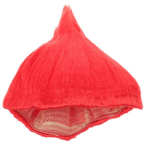 HEALEEP Flammenperücke Halloween Accessoire Stirnband Flamme Kostüm Flamme Perücke Troll Perücken farbige Faserperücken Cosplay-Perücken für Frauen Lustige Perücken für Frauen