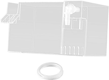 Aquarium Hang on Filter Box Drip Flow Box Waterfall Fish Tank Top Filter Box Transparent 18x10.5x10cm