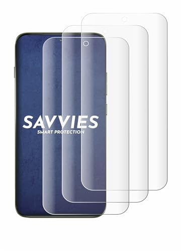 Savvies 4 Stück Full-Screen Schutzfolie für Motorola Edge 70 Pro Full-Cover Displayschutz-Folie, 3D Curved, Transparent, Anti-Fingerabdruck