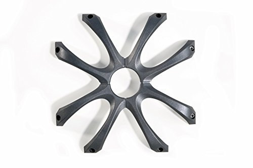 KICKER 08GL715 Alu-Guss Grill Square 38 cm (15 Zoll) Schwarz