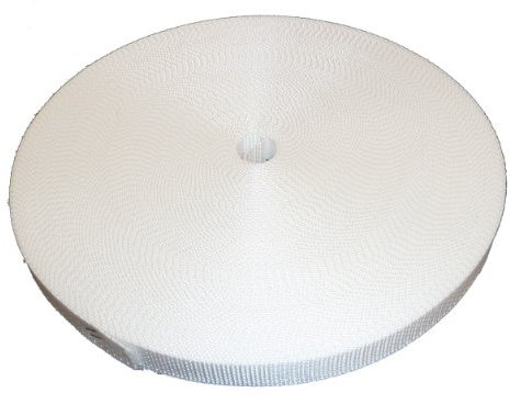 Rolatec - Correa de persiana (23 mm de ancho, rollo de 50 m), color blanco