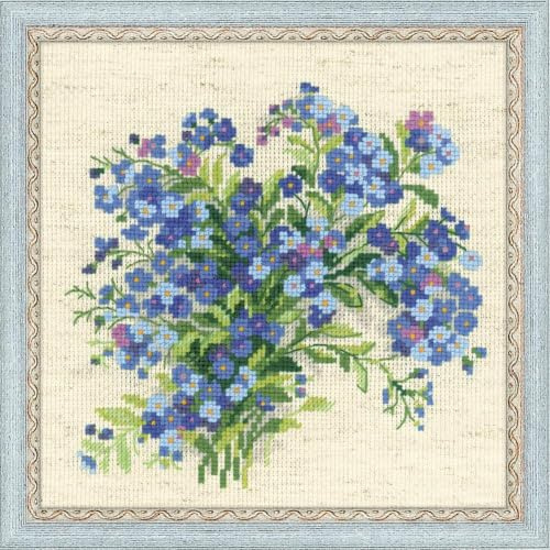 RIOLIS Cross Stitch Kit - 1496 - Forget Me Nots