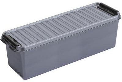 SUNWARE Q-Line Box - 1,3 Liter - 270 x 84 x 90 mm - Silber/schwarz