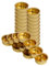 Teelichthalter Messing Ø 40mm / 18mm tief - Teelicht Tülle für Standard Teelichtkerzen. Ein echtes deutsches Qualitätsprodukt., Größe:30er Set